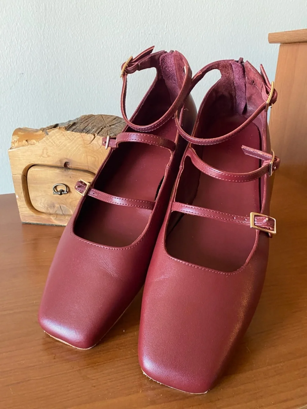 Quince Italian Leather Strappy Ballet Flat
